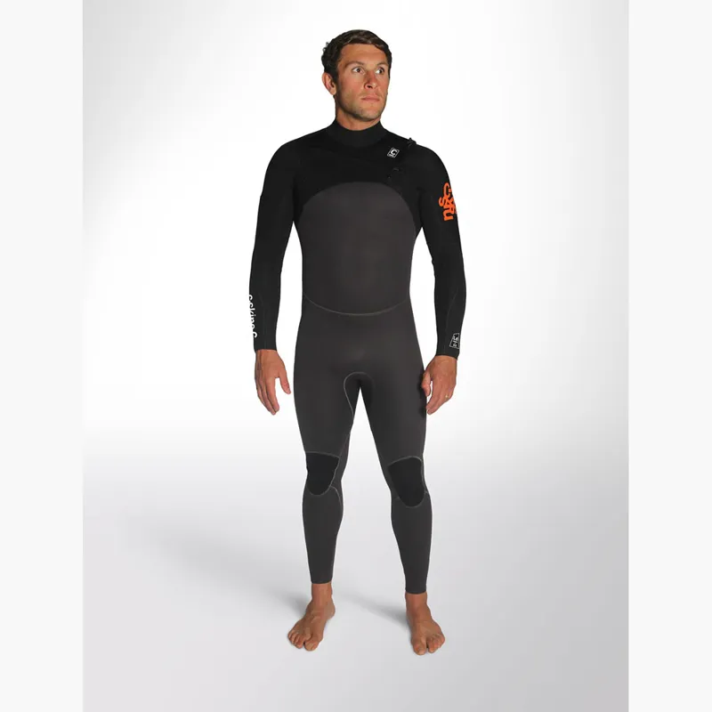 C-Skins Mens Legend 3/2 Chest Zip Wetsuit Black-4